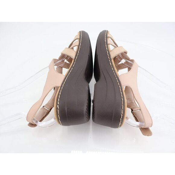 Clarks Merliah Bonita Sandal Women's Size 8.5 Blush Beige Strappy Low Wedge - Picture 7 of 12